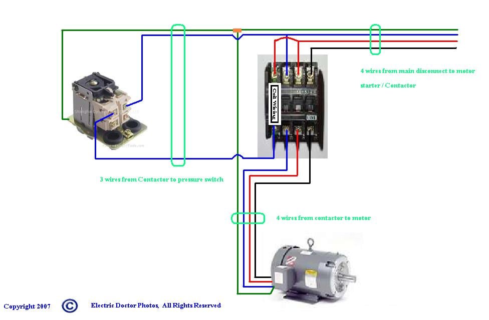 Three Phase Contactor Wiring Diagram