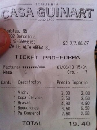 Tickets Barcelona Restaurant Review