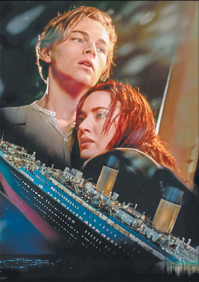 Titanic Movie Jack And Rose In The Water