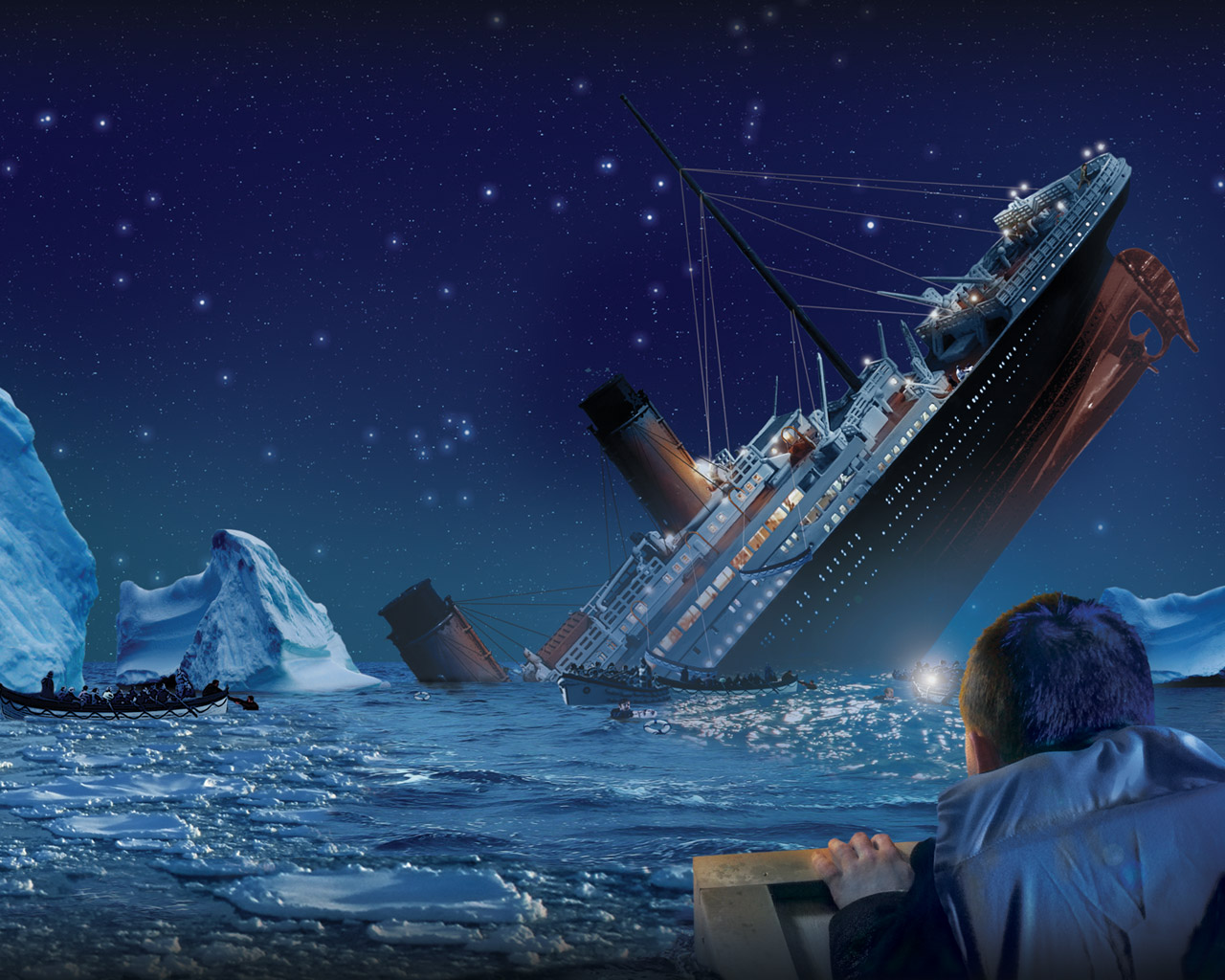 Titanic Movie Scenes Sinking