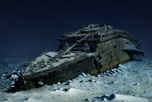 Titanic Pictures Inside Underwater