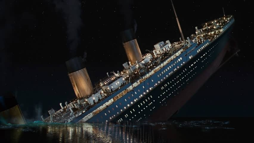 Titanic Pictures Sinking Wreck