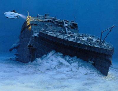 Titanic Ship Underwater Grand Staircase