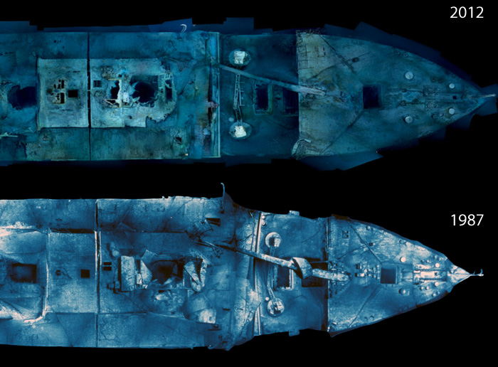 Titanic Shipwreck Stern