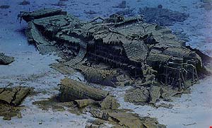 Titanic Shipwreck Stern