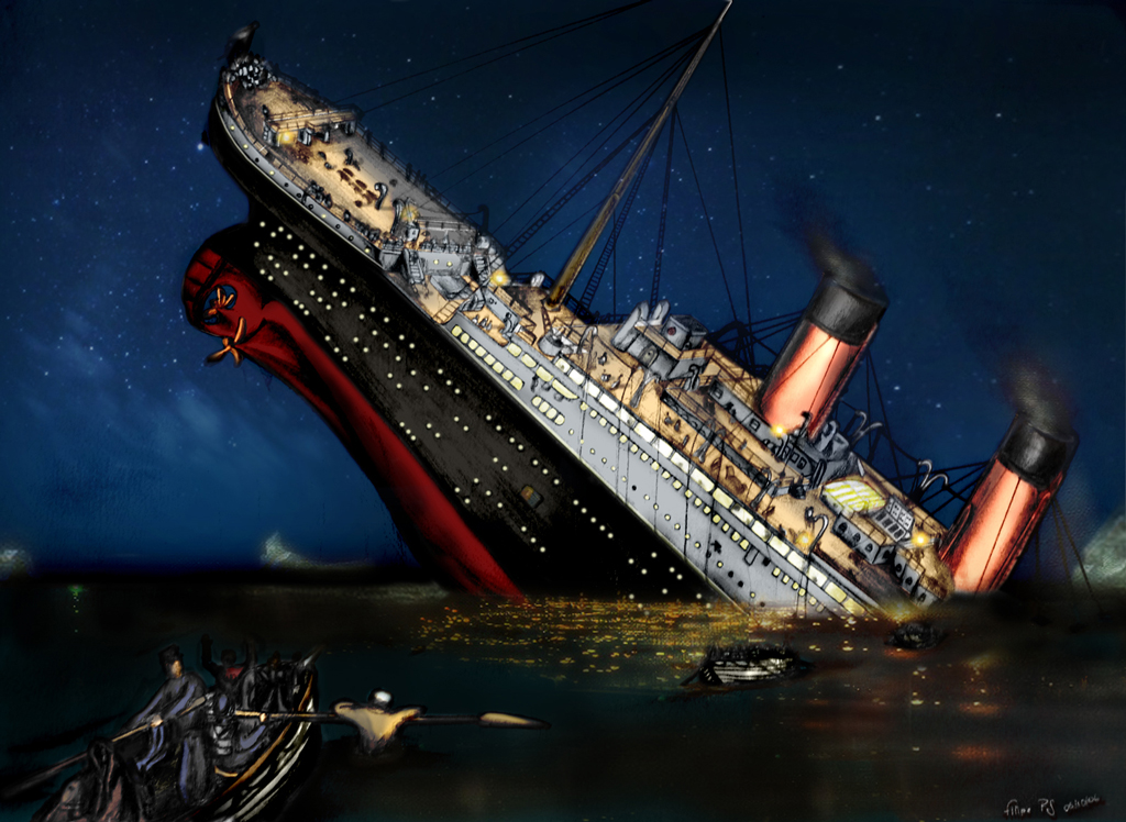 Titanic Sinking Wallpaper