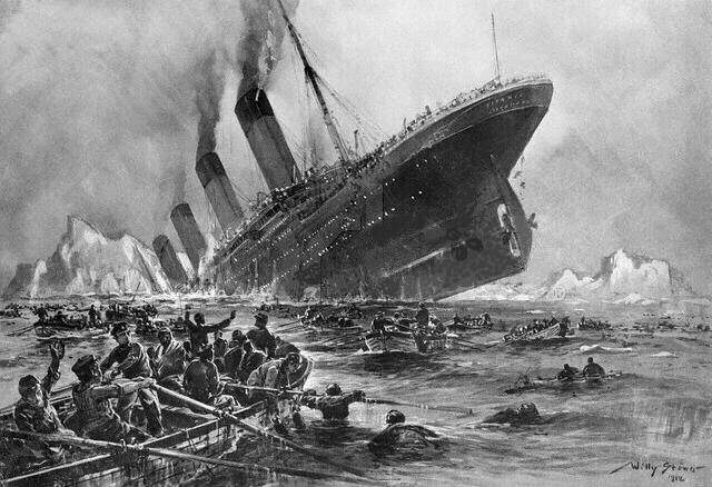 Titanic Sinking Wallpaper