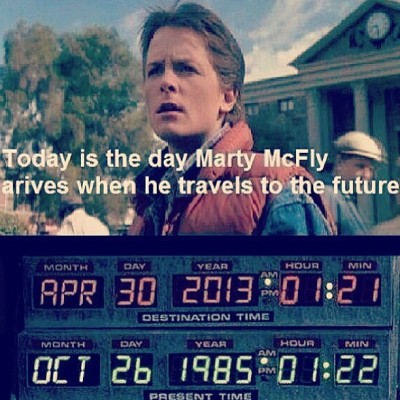 Today Is The Day Marty Mcfly Went To In The Future