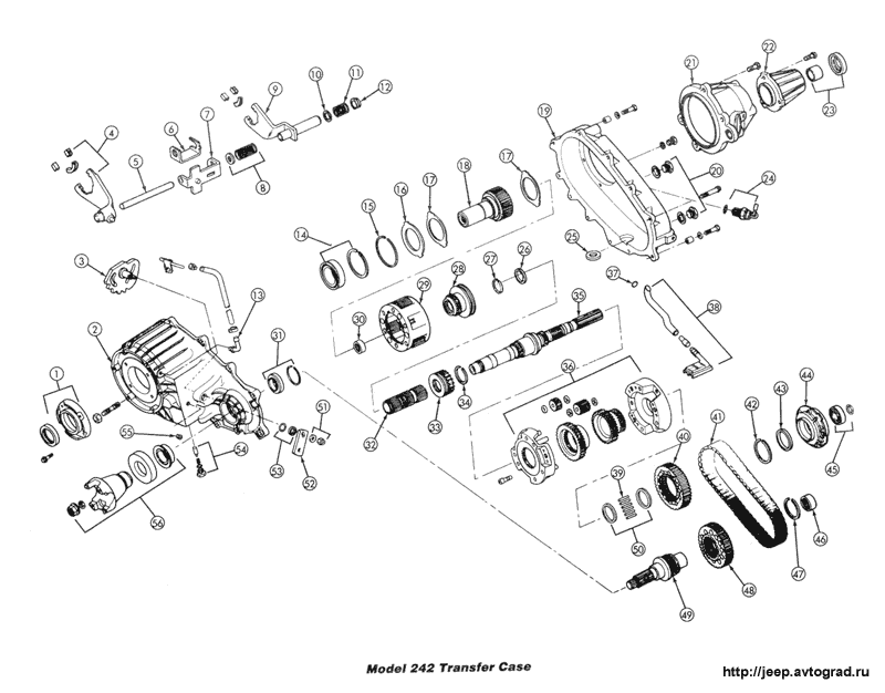 Transfer Case Diagram Jeep