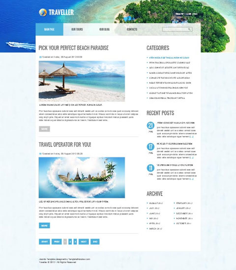 Travel Newsletter Templates Free