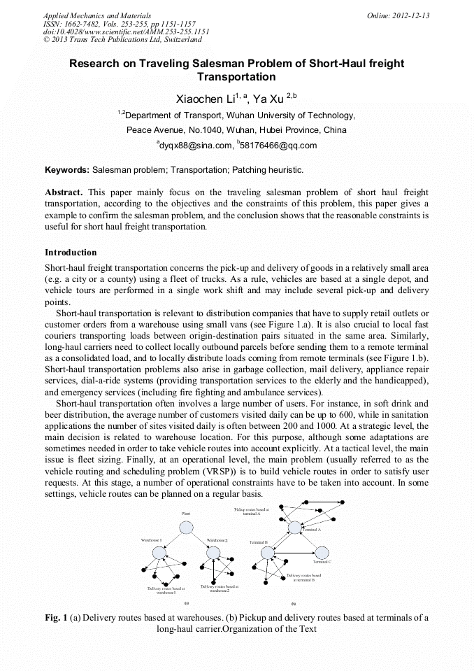 Traveling Salesman Problem Example Pdf