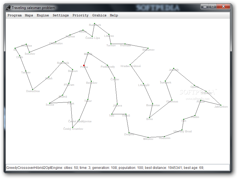 Traveling Salesman Problem Java Applet