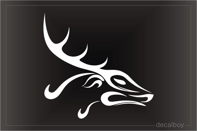 Tribal Deer Head Tattoos