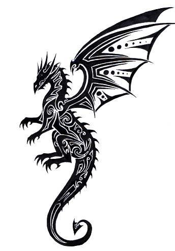 Tribal Dragon Tattoo Designs For Women