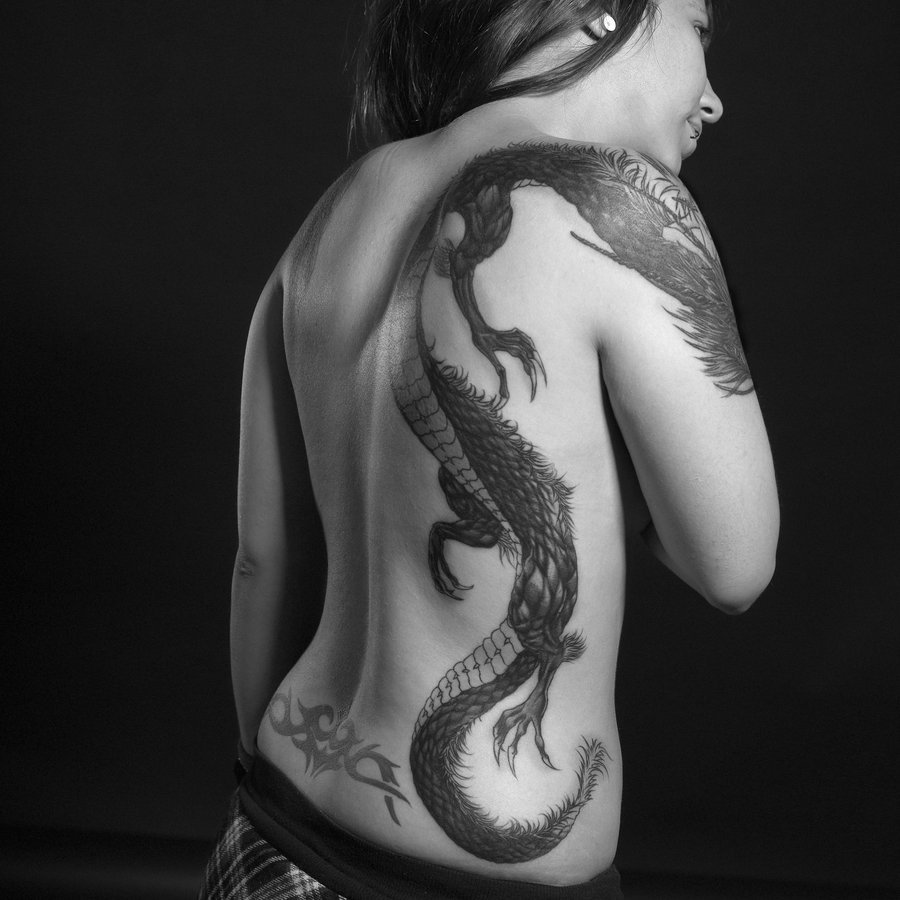 Tribal Dragon Tattoo Designs For Women