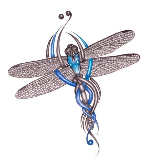 Tribal Dragonfly Tattoo Meaning