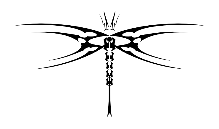 Tribal Dragonfly Tattoo Pictures