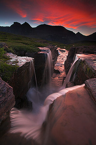 Triple Falls Glacier National Park Montana