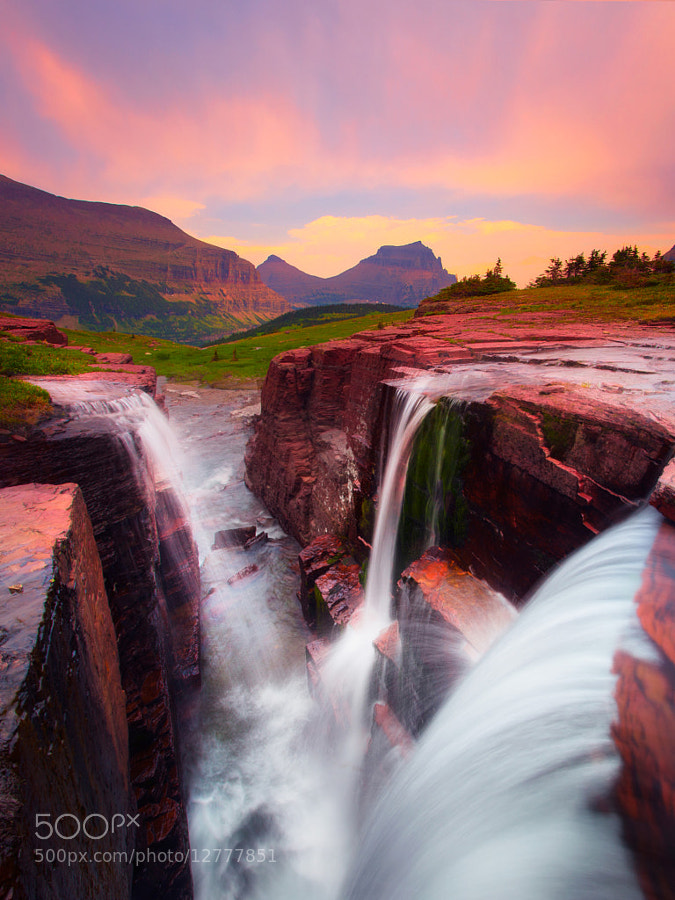 Triple Falls Glacier National Park Montana