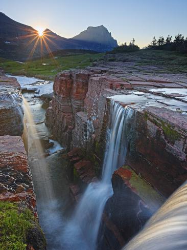 Triple Falls Glacier National Park Montana