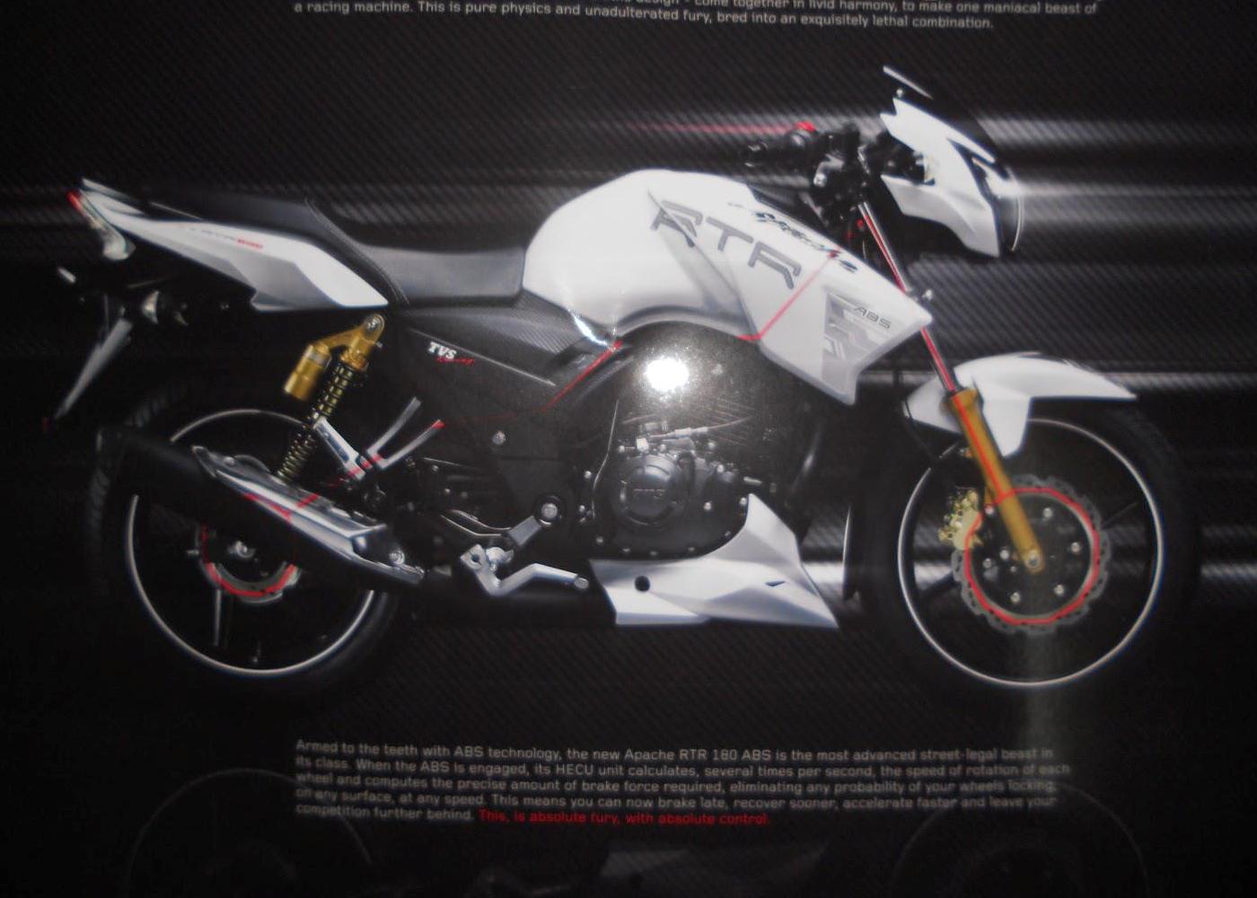 Tvs Apache Rtr 160 Fi White Colour