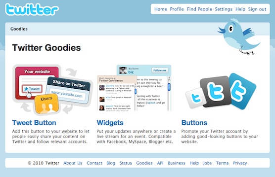 Twitter Sign Up Button