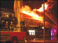 Uk Firefighter In Action