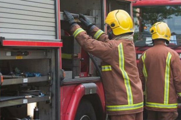 Uk Firefighter In Action