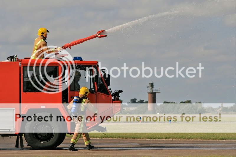 Uk Firefighter In Action