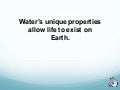 Unique Properties Of Water Powerpoint