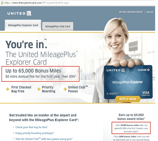 United Mileageplus Explorer Card Review