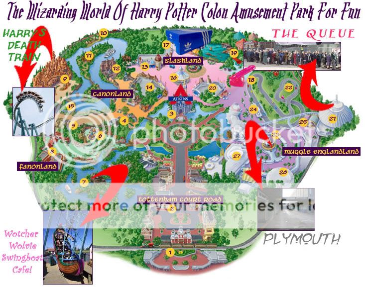 Universal Studios Harry Potter World Map