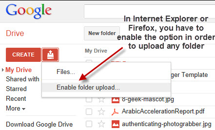 Uploading Images To Google Drive