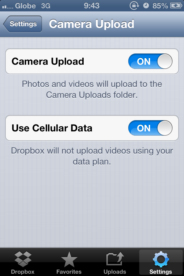 Uploading Photos From Iphone To Dropbox