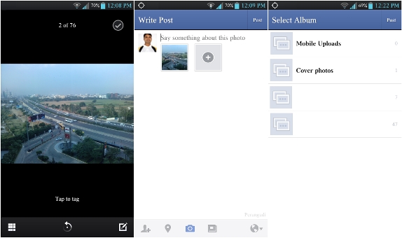 Uploading Photos To Facebook From Android