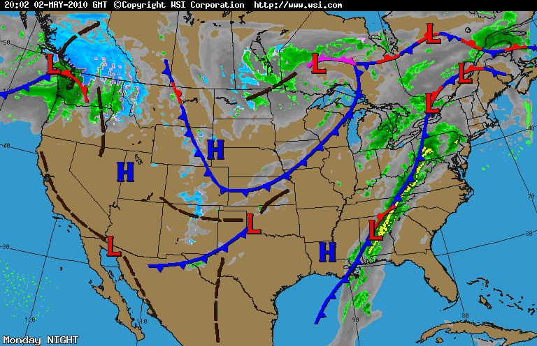 Us Weather Map With Fronts