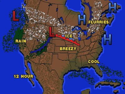 Us Weather Map With Fronts