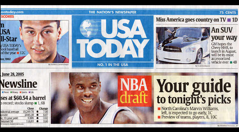 Usa Today Newspaper Cover