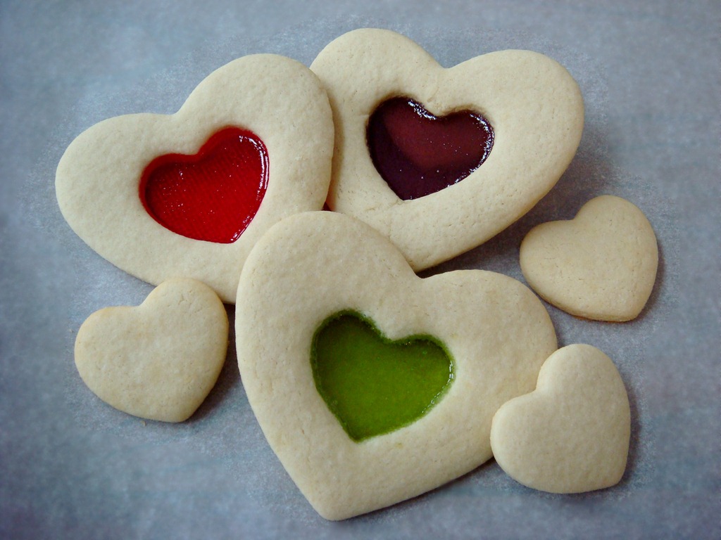 Valentine Heart Candy Cookies