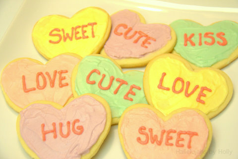 Valentine Heart Candy Cookies