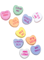 Valentine Heart Candy Sayings