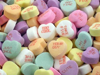 Valentine Heart Candy Sayings