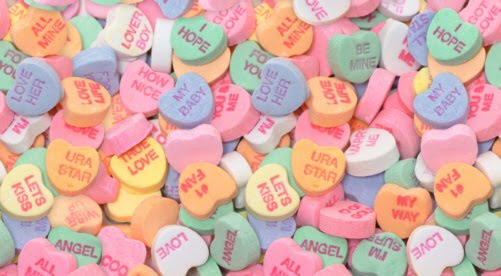 Valentine Heart Candy Sayings