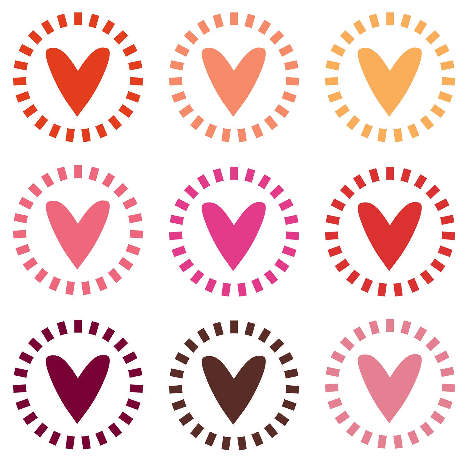 Valentine Hearts Clip Art