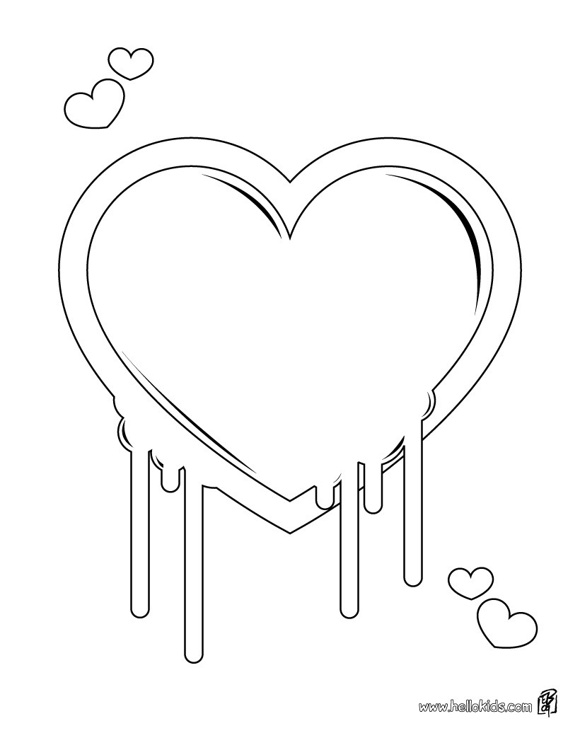 Valentine Hearts Coloring Pages