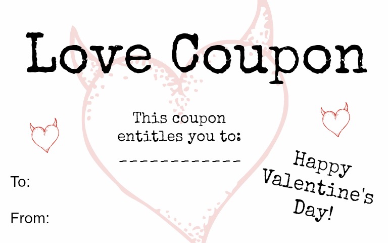 Valentines Day Love Coupons Ideas