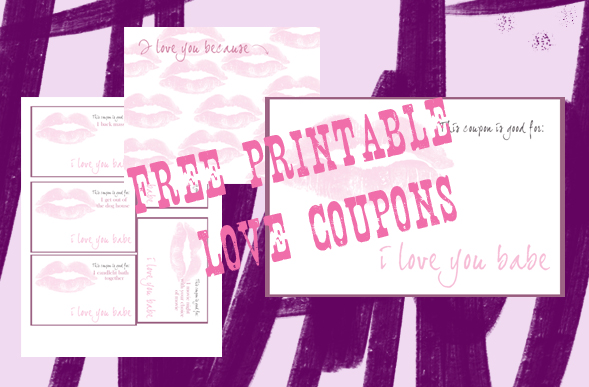 Valentines Day Love Coupons Printable