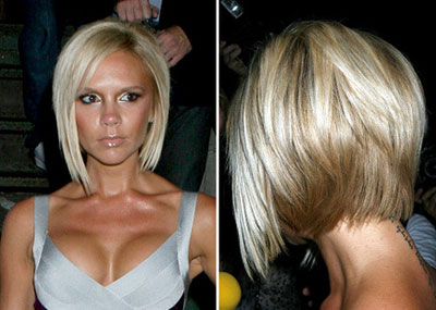 Victoria Beckham Bob Haircut Photos