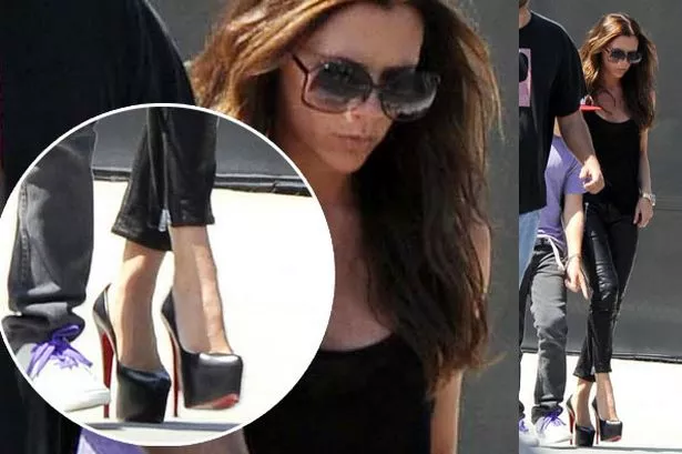 Victoria Beckham Pregnant Belly Harper