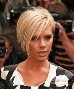 Victoria Beckham Short Hair Back View